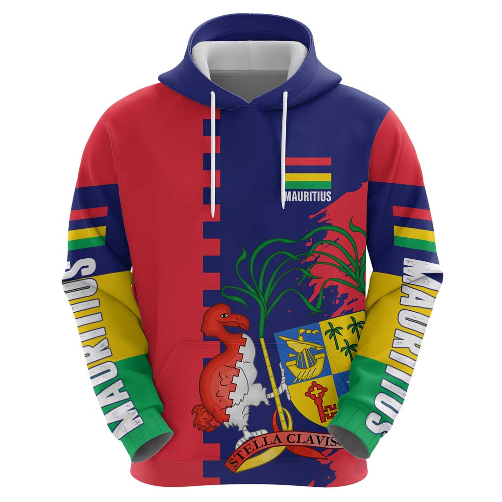 Mauritius Hoodie National Emblem Integrated with Country's Shape  Symbolic Design TS04