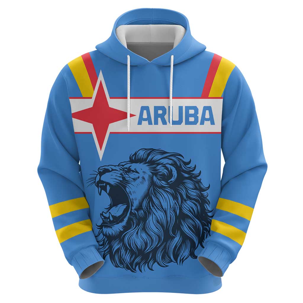 Aruba Hoodie National Emblem Featuring the Lion Symbol - Majestic Design TS04