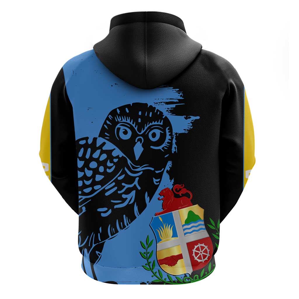 Aruba's Mascot Hoodie Blended with National Flag Details  Symbolic Design TS04