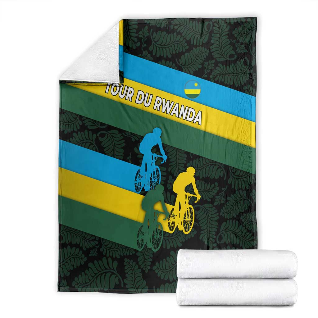 Rwanda Blanket with Tour du Rwanda Cycling Race Flag Stripe Spirit TS04
