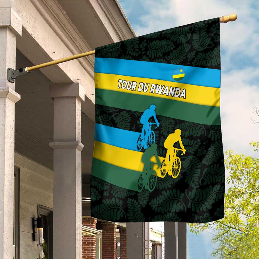 Rwanda Garden Flag with Tour du Rwanda Cycling Race Flag Stripe Spirit TS04