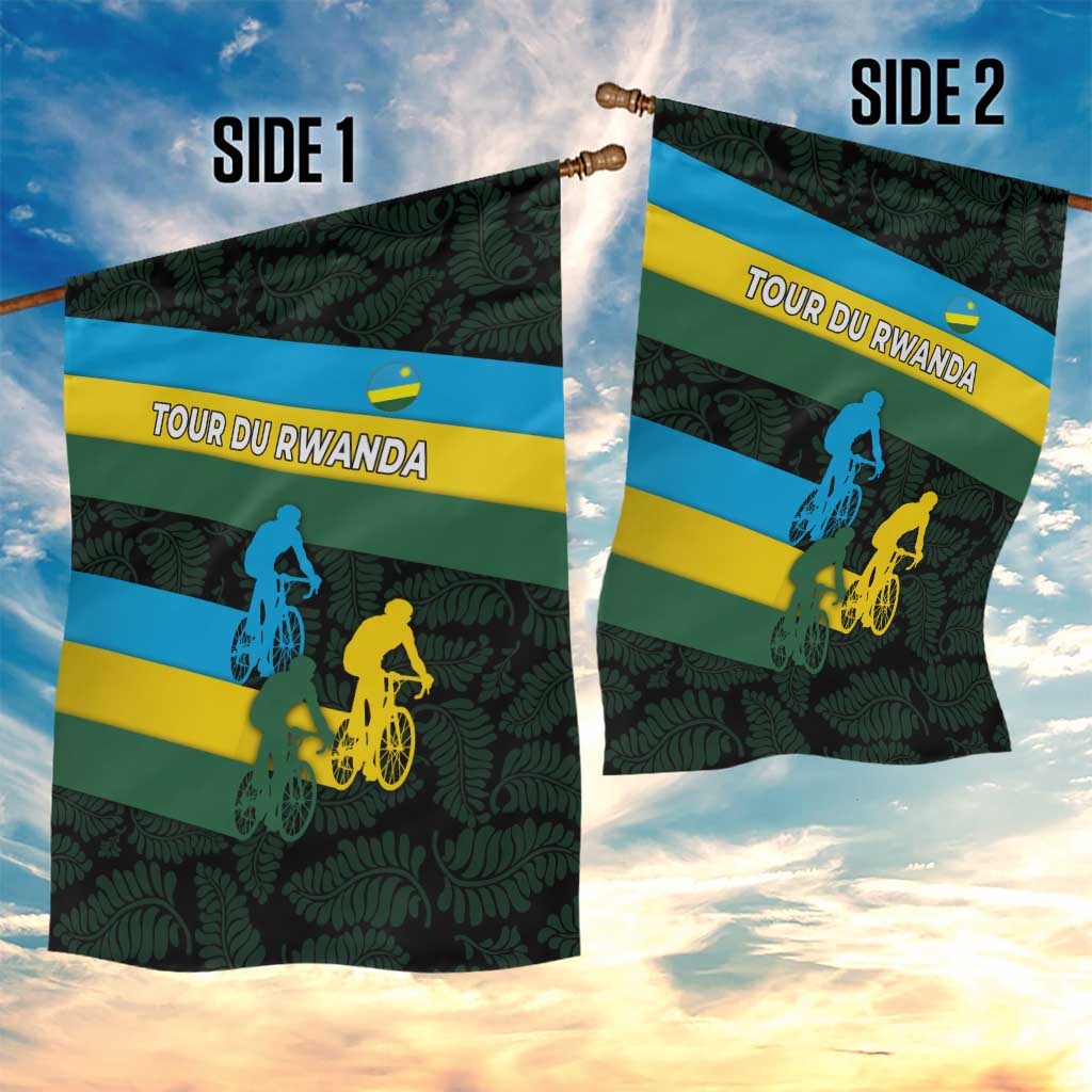 Rwanda Garden Flag with Tour du Rwanda Cycling Race Flag Stripe Spirit TS04