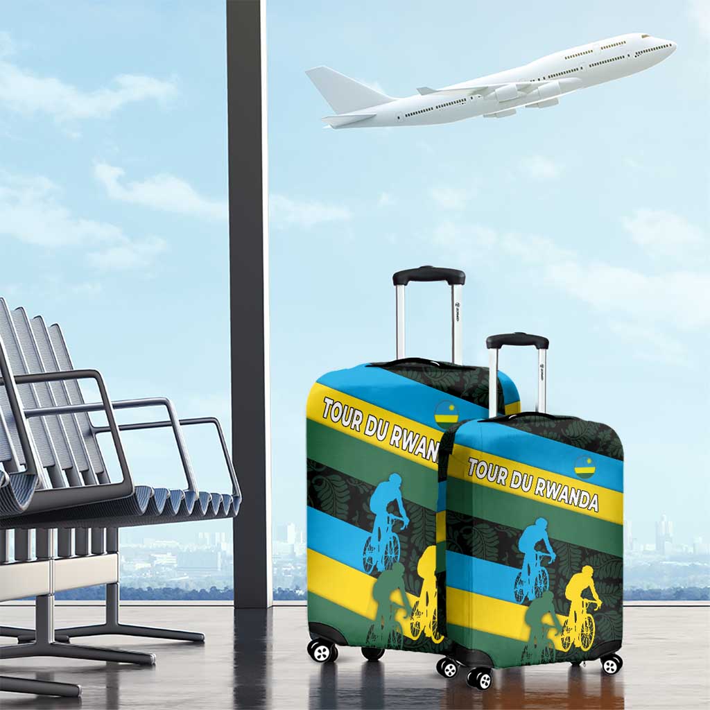 Rwanda Luggage Cover with Tour du Rwanda Cycling Race Flag Stripe Spirit TS04