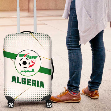 Algeria Soccer Luggage Cover with Desert Warriors Text and National Flag Design TS04