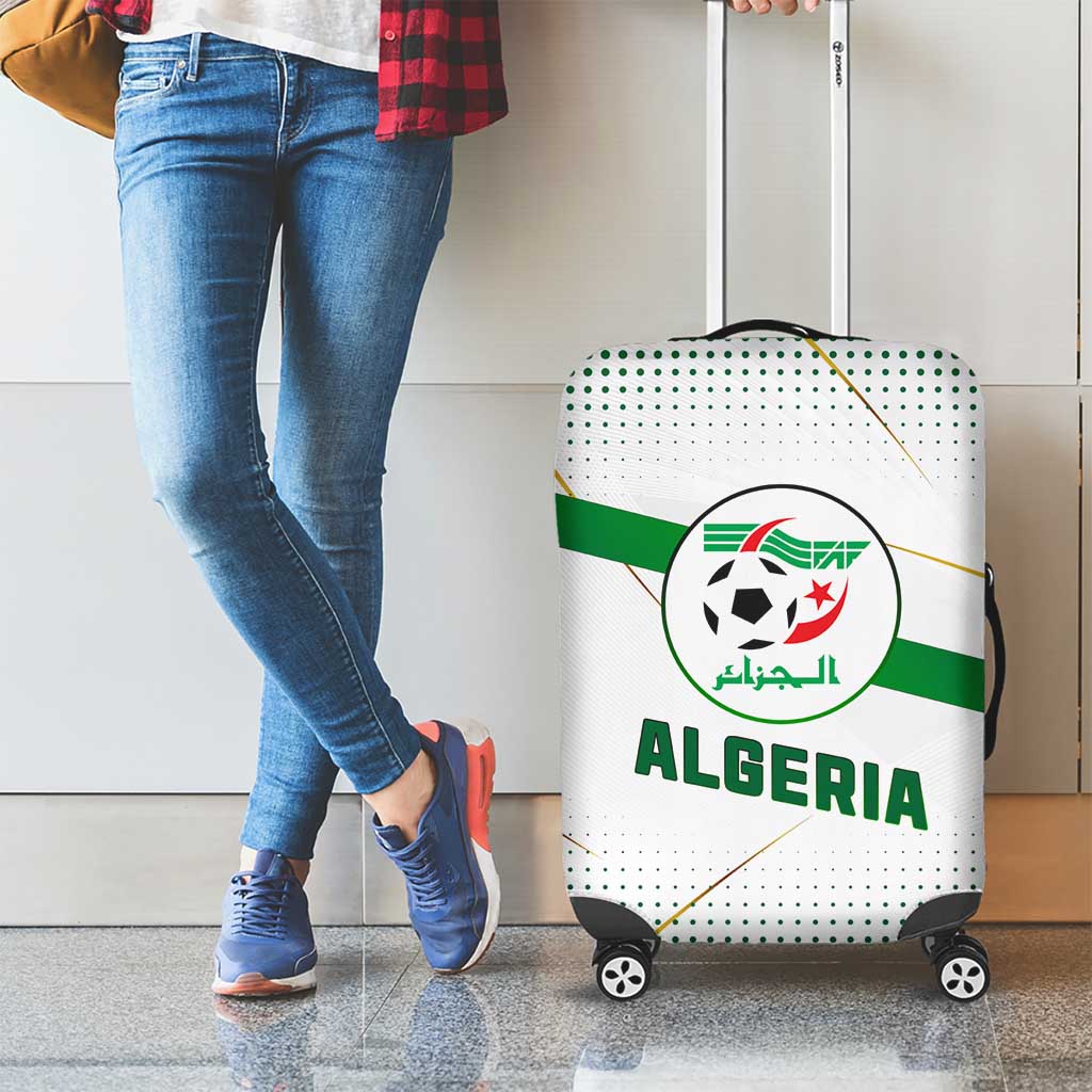 Algeria Soccer Luggage Cover with Desert Warriors Text and National Flag Design TS04