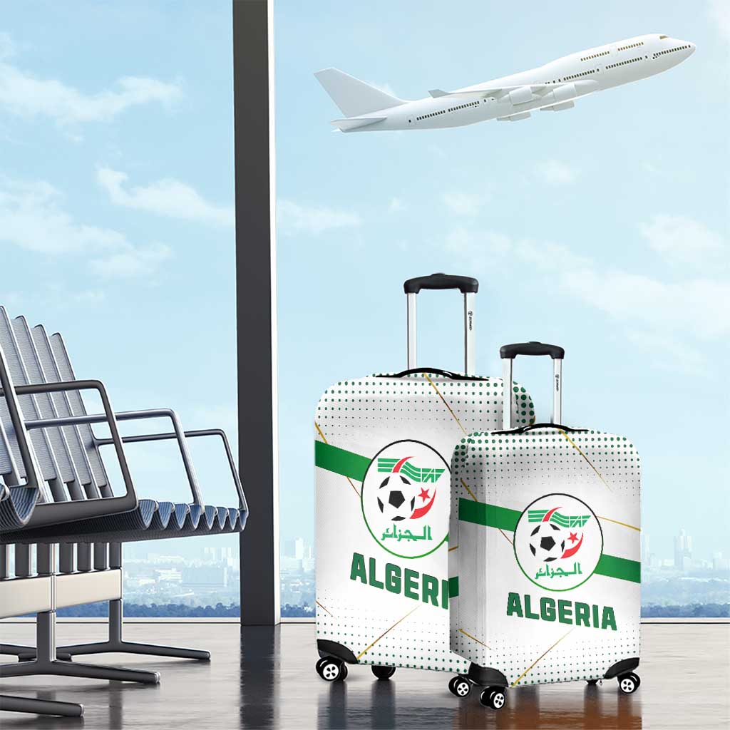 Algeria Soccer Luggage Cover with Desert Warriors Text and National Flag Design TS04