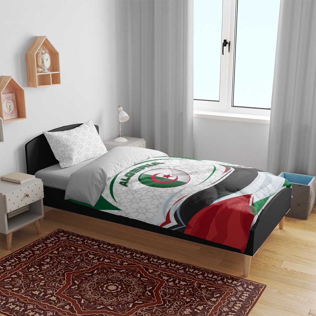 Algeria Bedding Set with National Flag and Coat of Arms Crest Design TS04