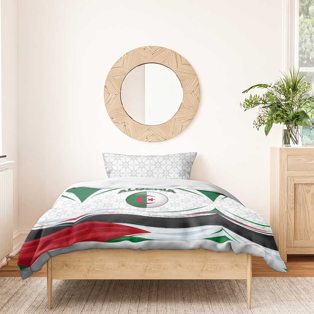 Algeria Bedding Set with National Flag and Coat of Arms Crest Design TS04