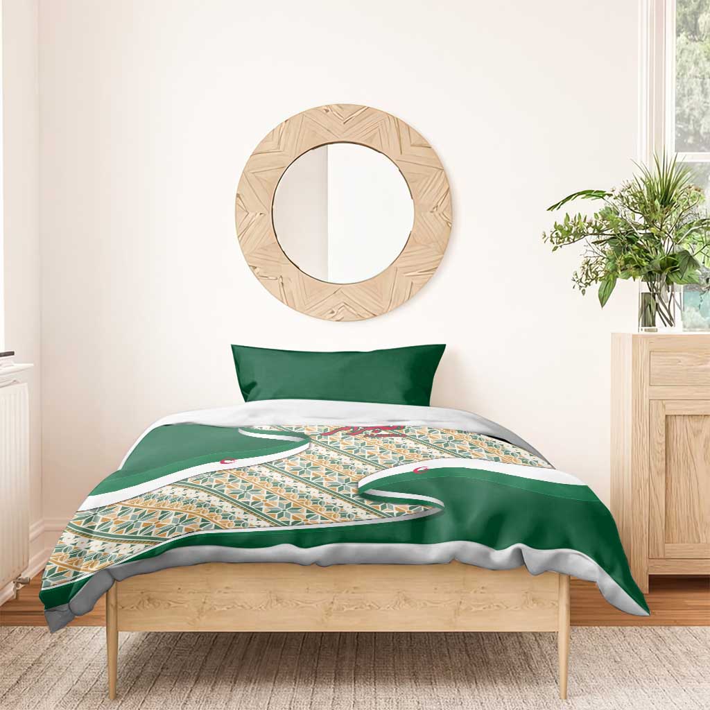 Algeria Bedding Set with Arabic Calligraphy and Traditional Pattern Design TS04