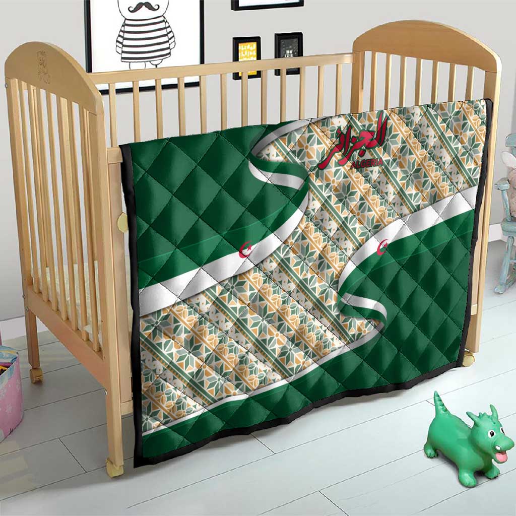 Algeria Quilt with Arabic Calligraphy and Traditional Pattern Design TS04