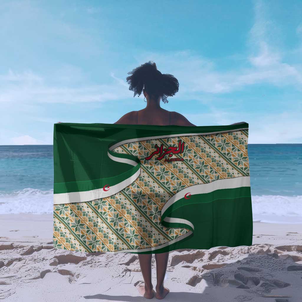 Algeria Sarong with Arabic Calligraphy and Traditional Pattern Design TS04