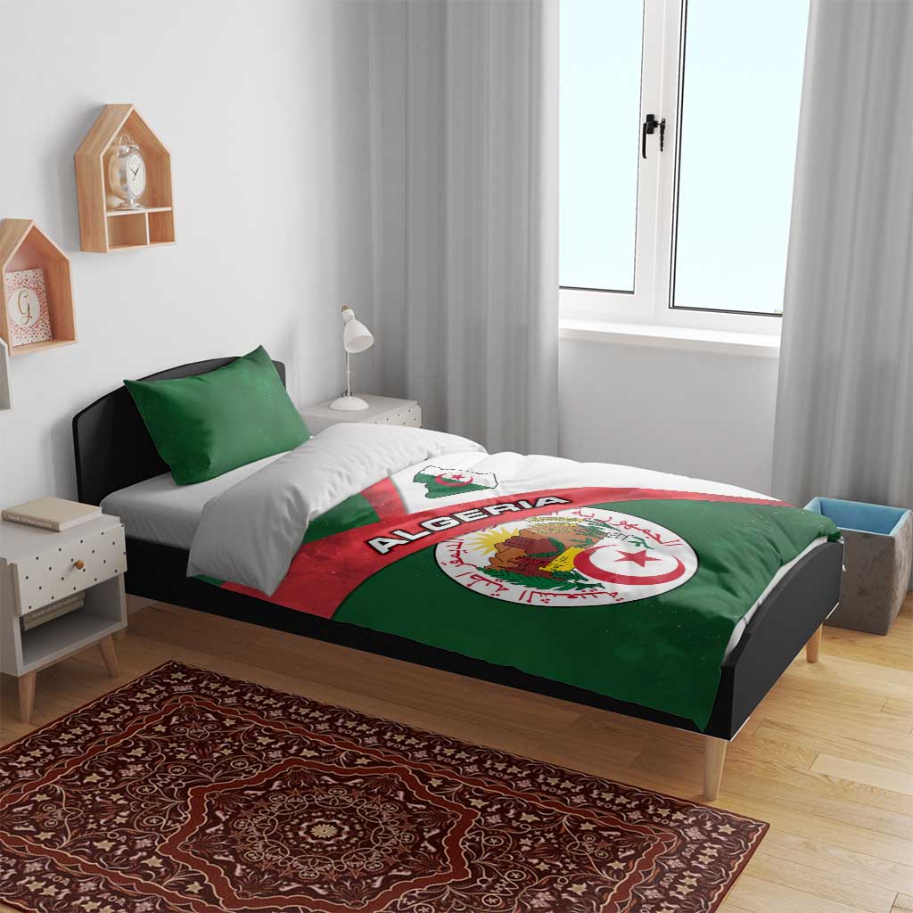 Algeria Bedding Set with National Emblem and Map Design TS04
