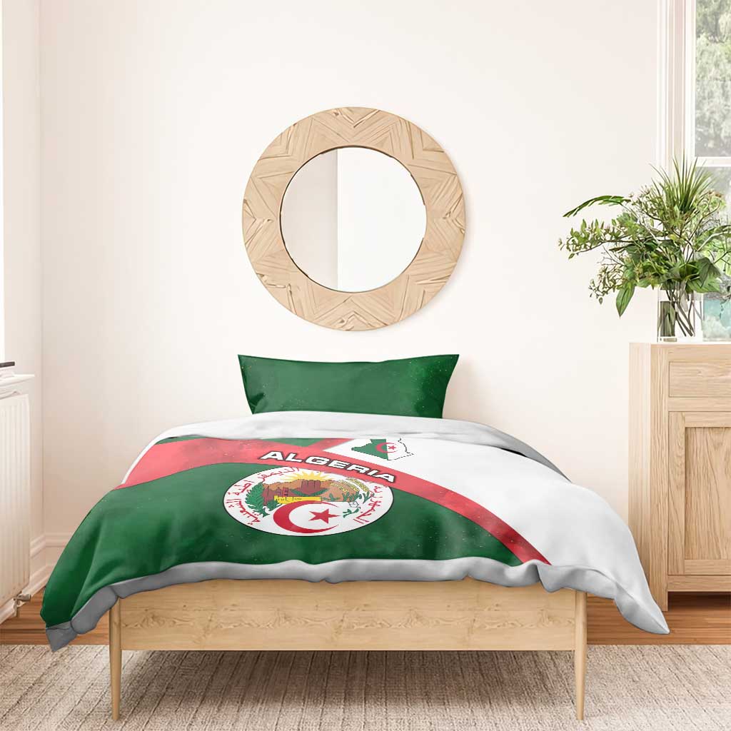 Algeria Bedding Set with National Emblem and Map Design TS04