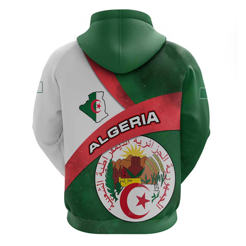 Algeria Hoodie with National Emblem and Map Design TS04