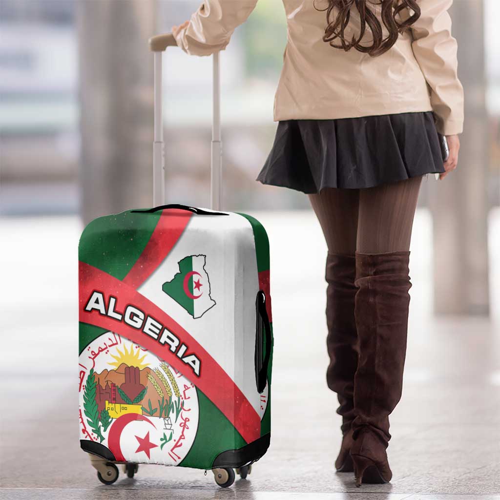 Algeria Luggage Cover with National Emblem and Map Design TS04