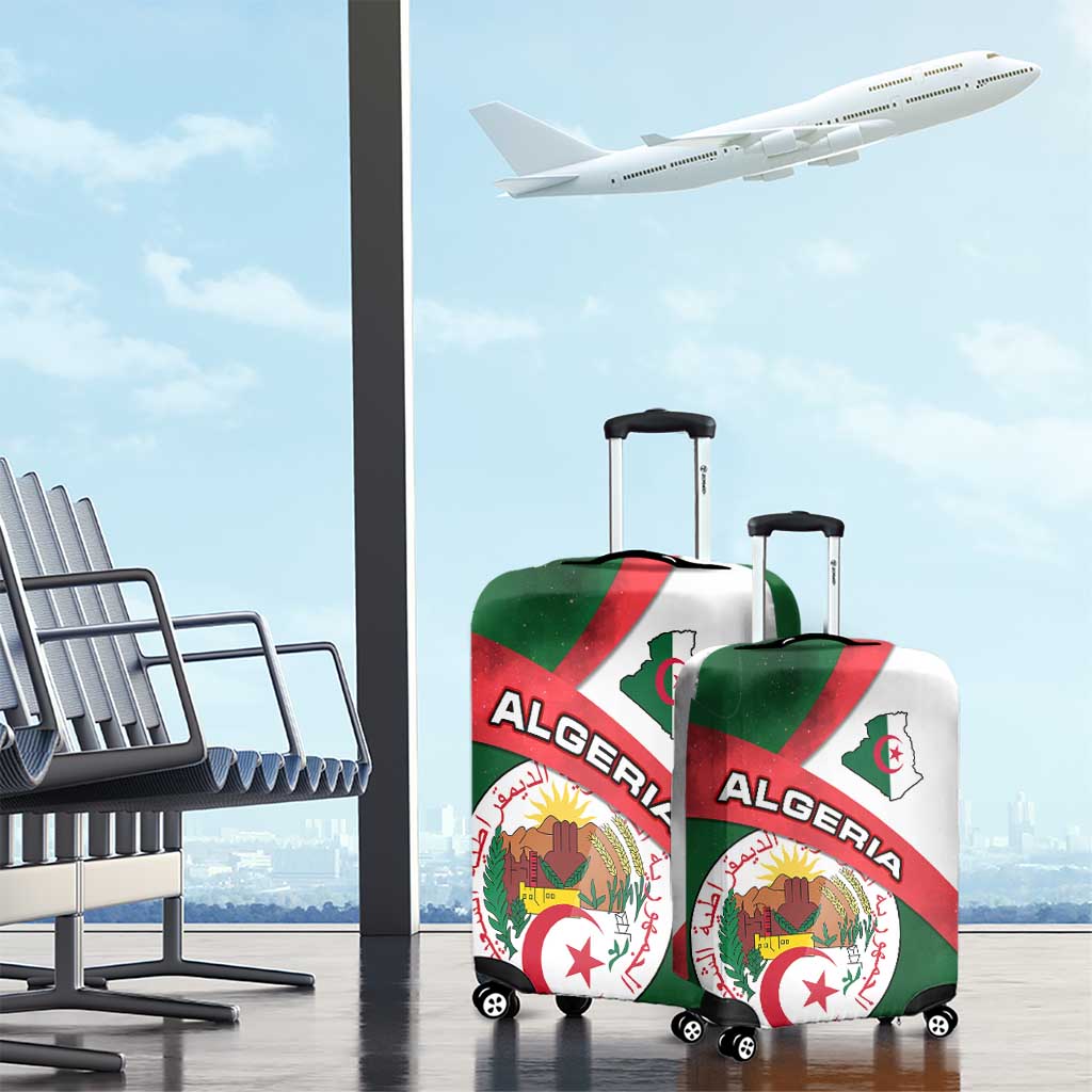 Algeria Luggage Cover with National Emblem and Map Design TS04