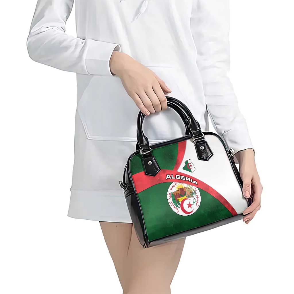 Algeria Shoulder Handbag with National Emblem and Map Design TS04