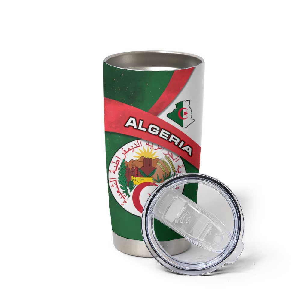 Algeria Tumbler Cup with National Emblem and Map Design TS04