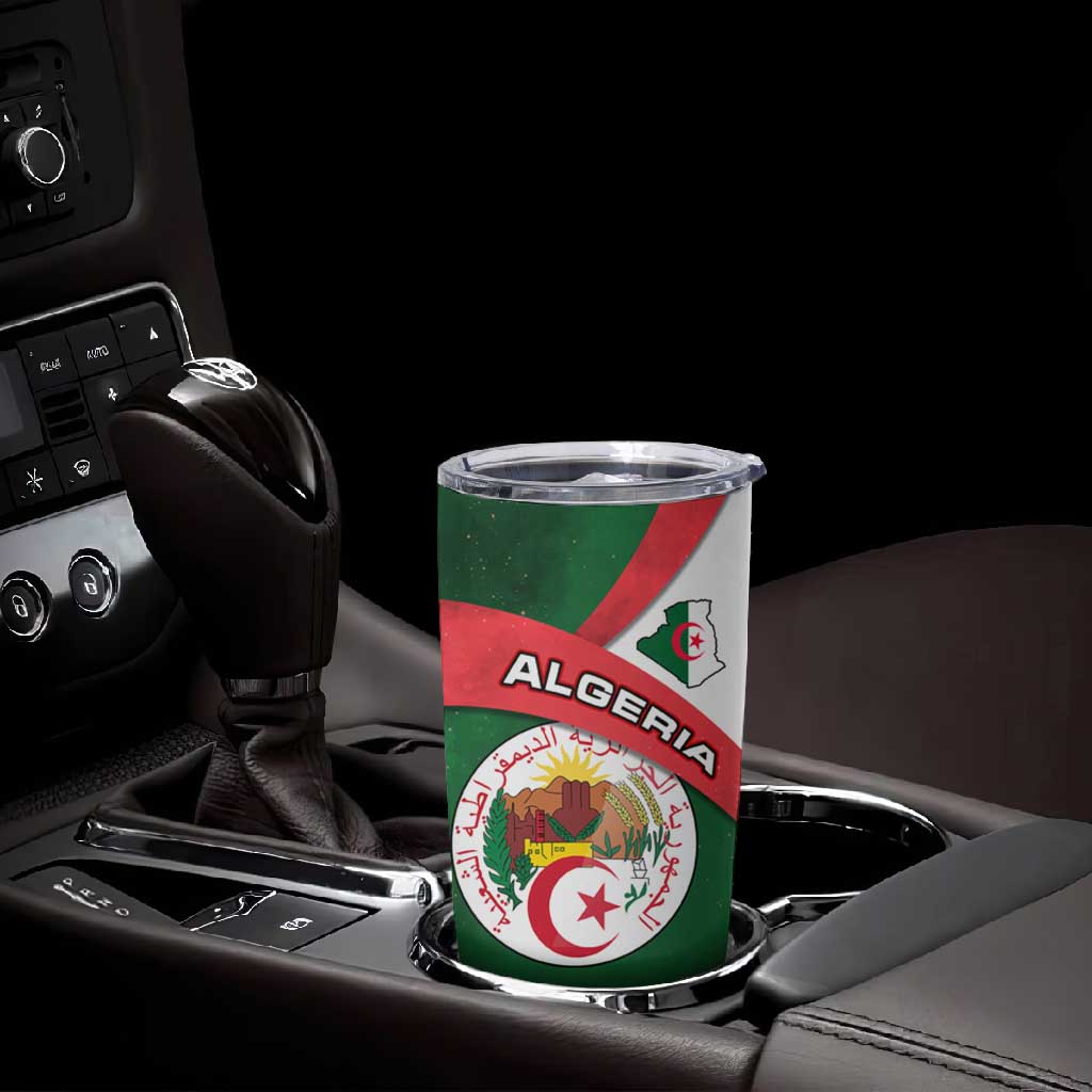 Algeria Tumbler Cup with National Emblem and Map Design TS04