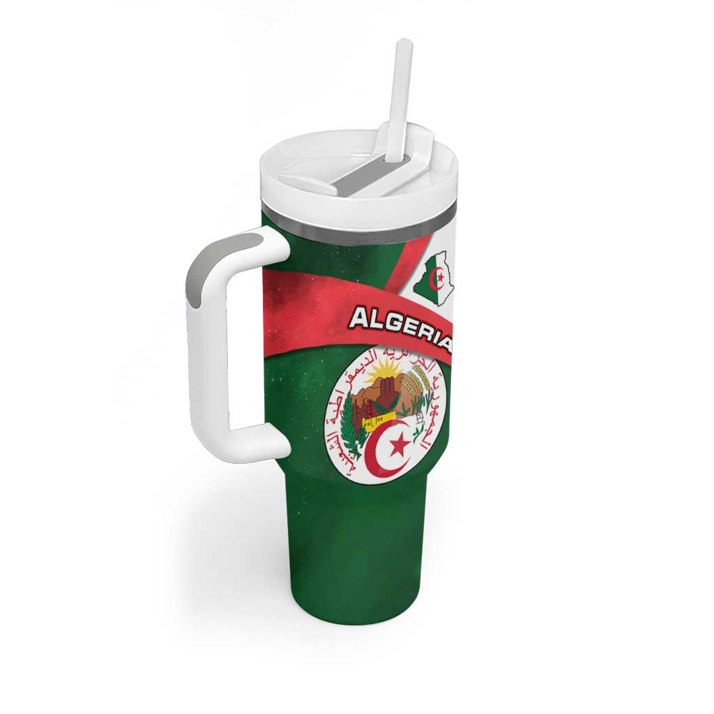 Algeria Tumbler With Handle with National Emblem and Map Design TS04