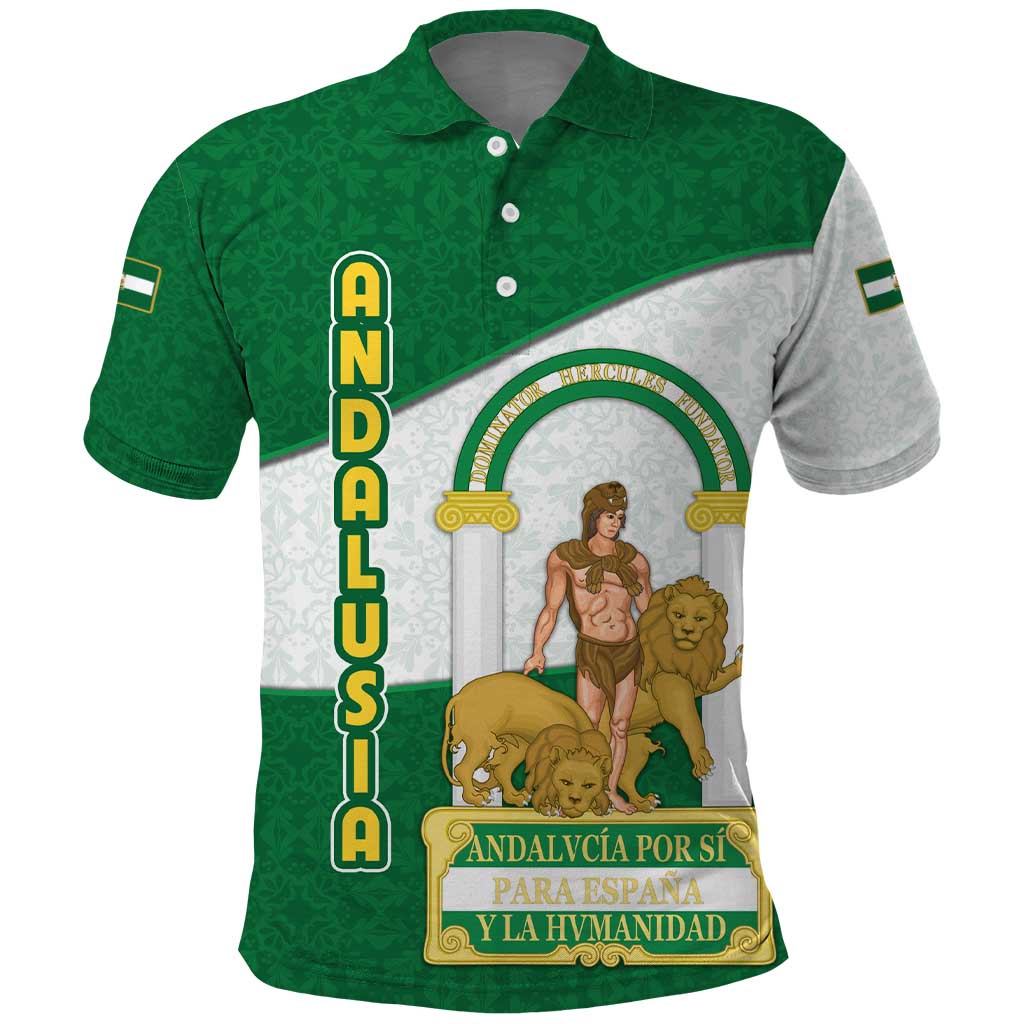 Andalusia Flag Polo Shirt Autonomous Community of Spain TS04