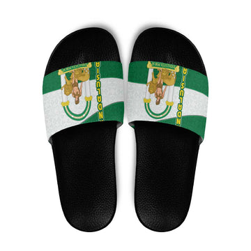 Andalusia Flag Slide Sandals Autonomous Community of Spain TS04