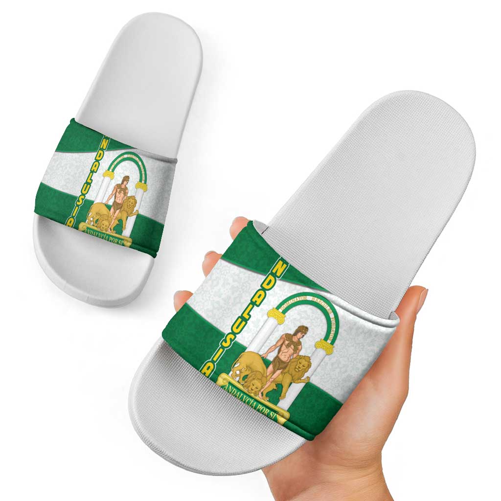 Andalusia Flag Slide Sandals Autonomous Community of Spain TS04