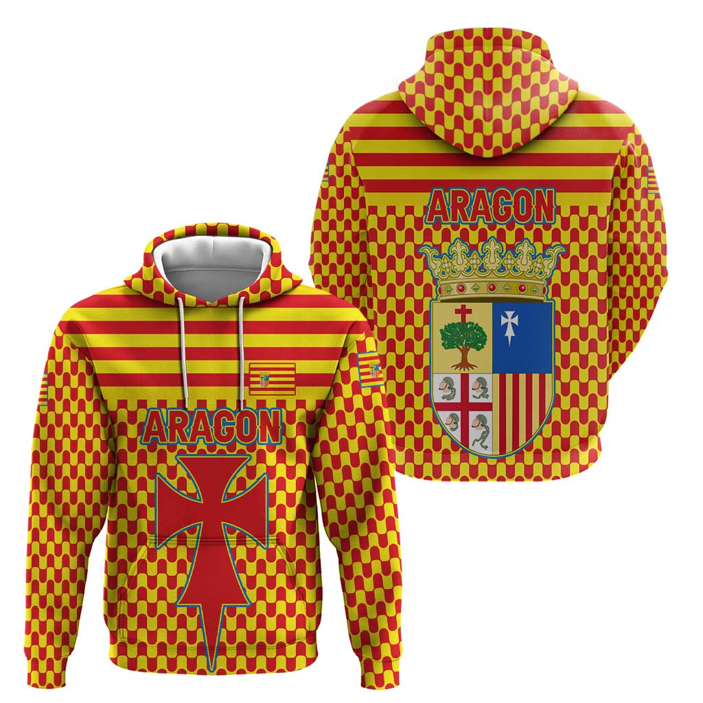 Aragon Flag Hoodie Autonomous Community of Spain TS04