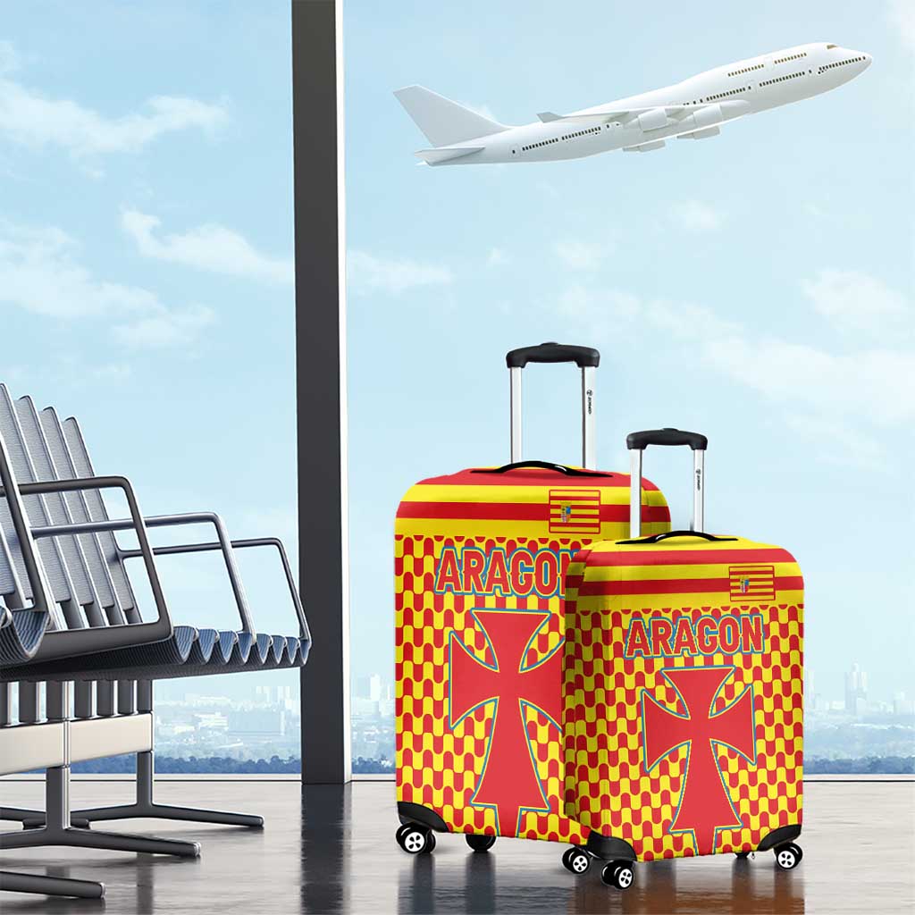 Aragon Flag Luggage Cover Autonomous Community of Spain TS04