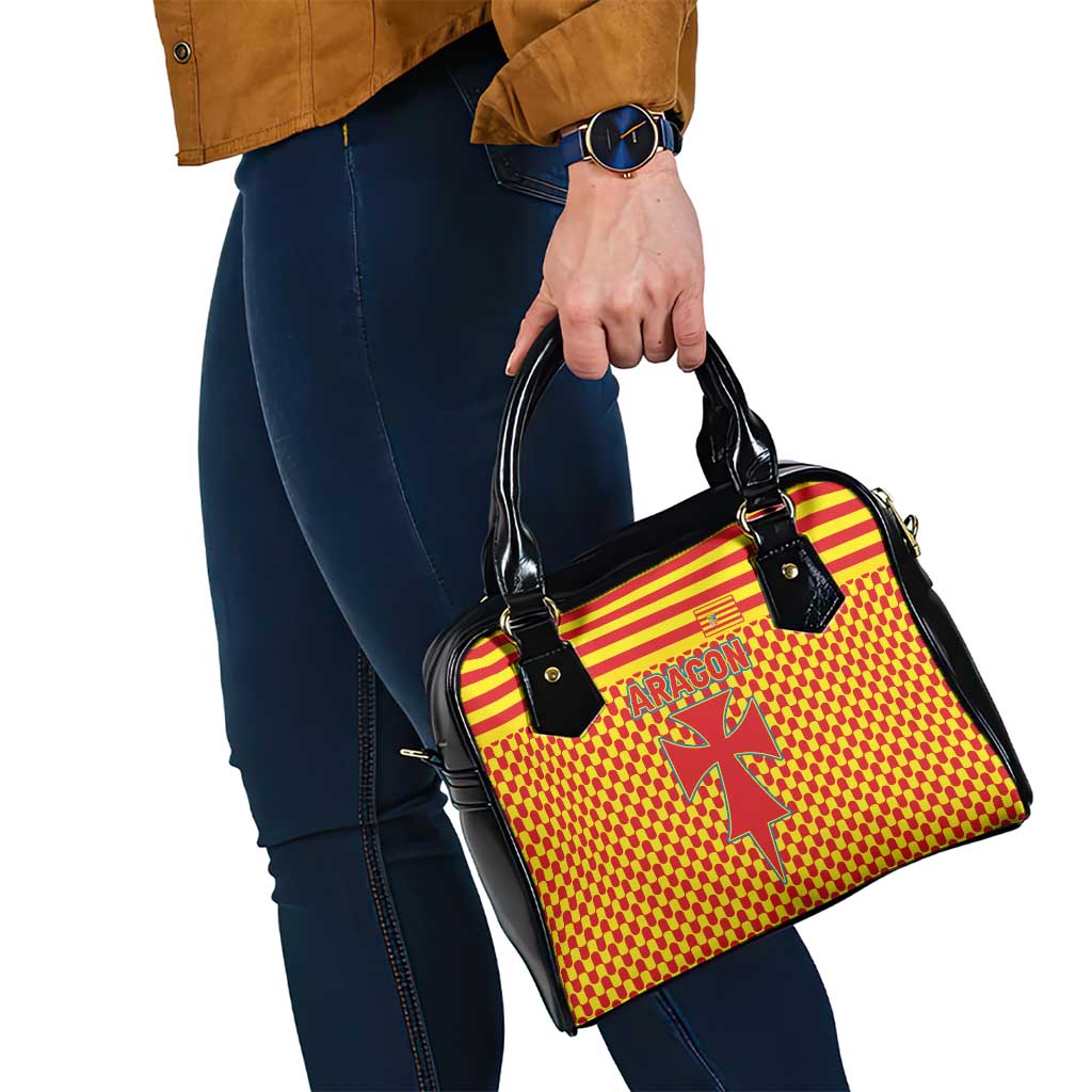 Aragon Flag Shoulder Handbag Autonomous Community of Spain TS04