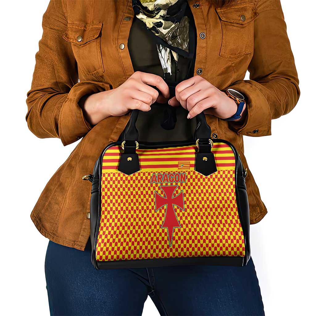 Aragon Flag Shoulder Handbag Autonomous Community of Spain TS04