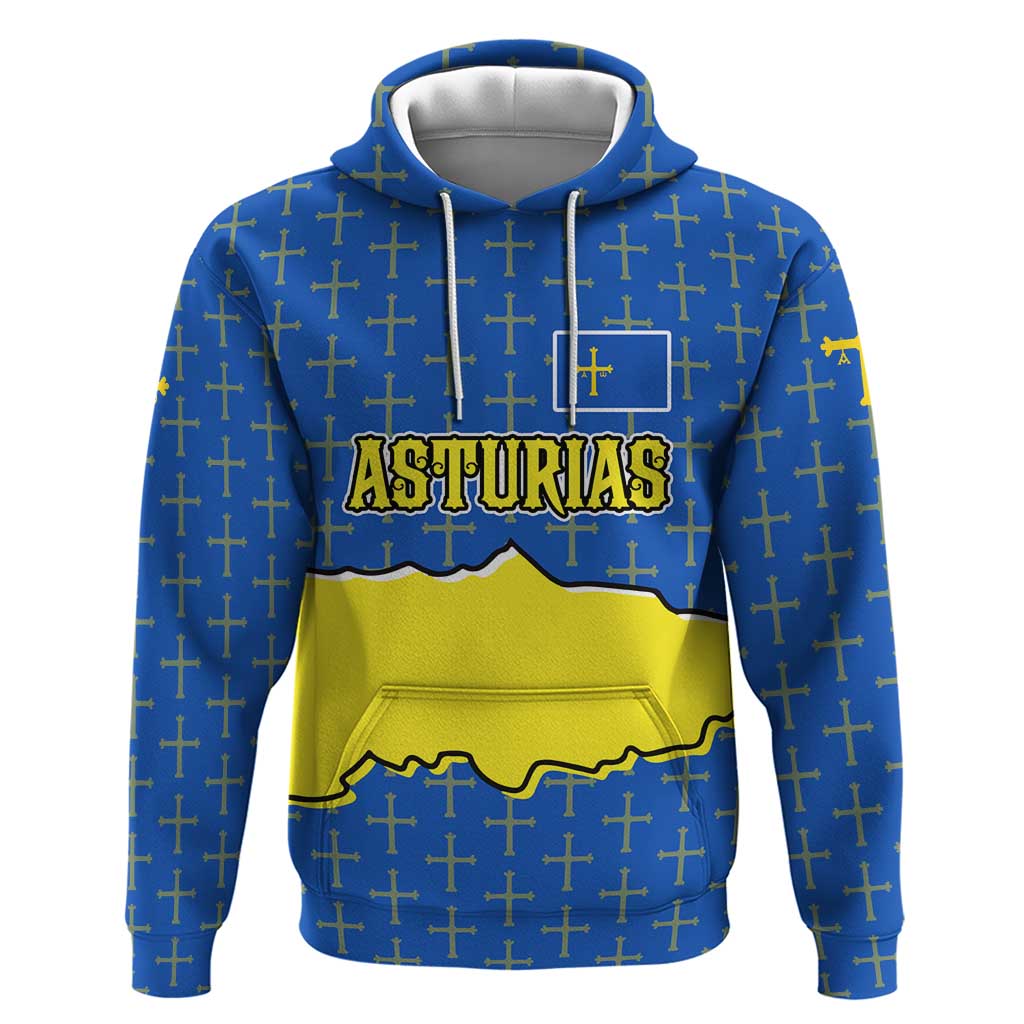 Asturias Flag Hoodie Autonomous Community of Spain TS04