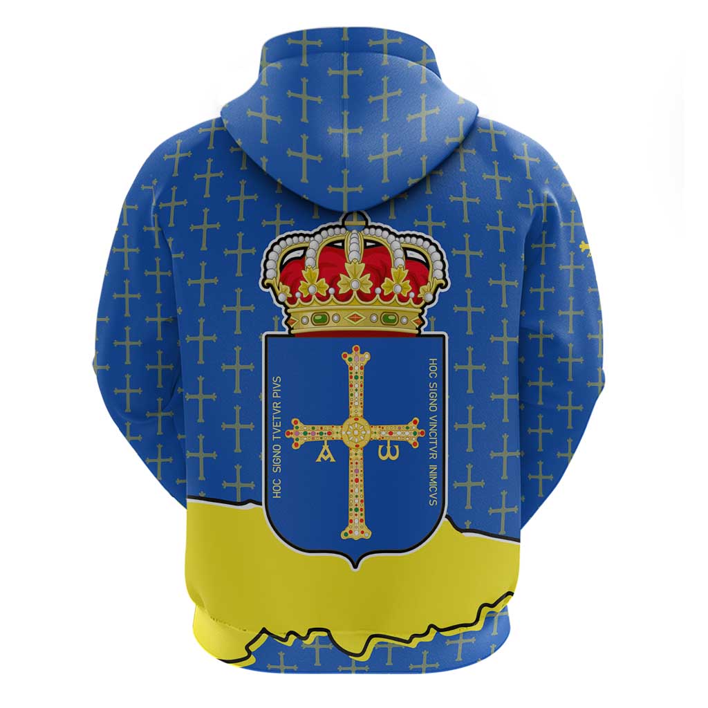 Asturias Flag Hoodie Autonomous Community of Spain TS04