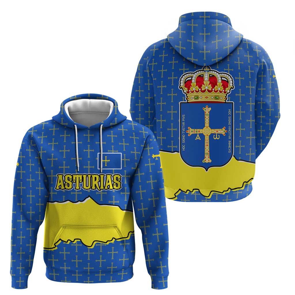 Asturias Flag Hoodie Autonomous Community of Spain TS04