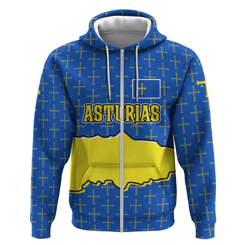 Asturias Flag Hoodie Autonomous Community of Spain TS04