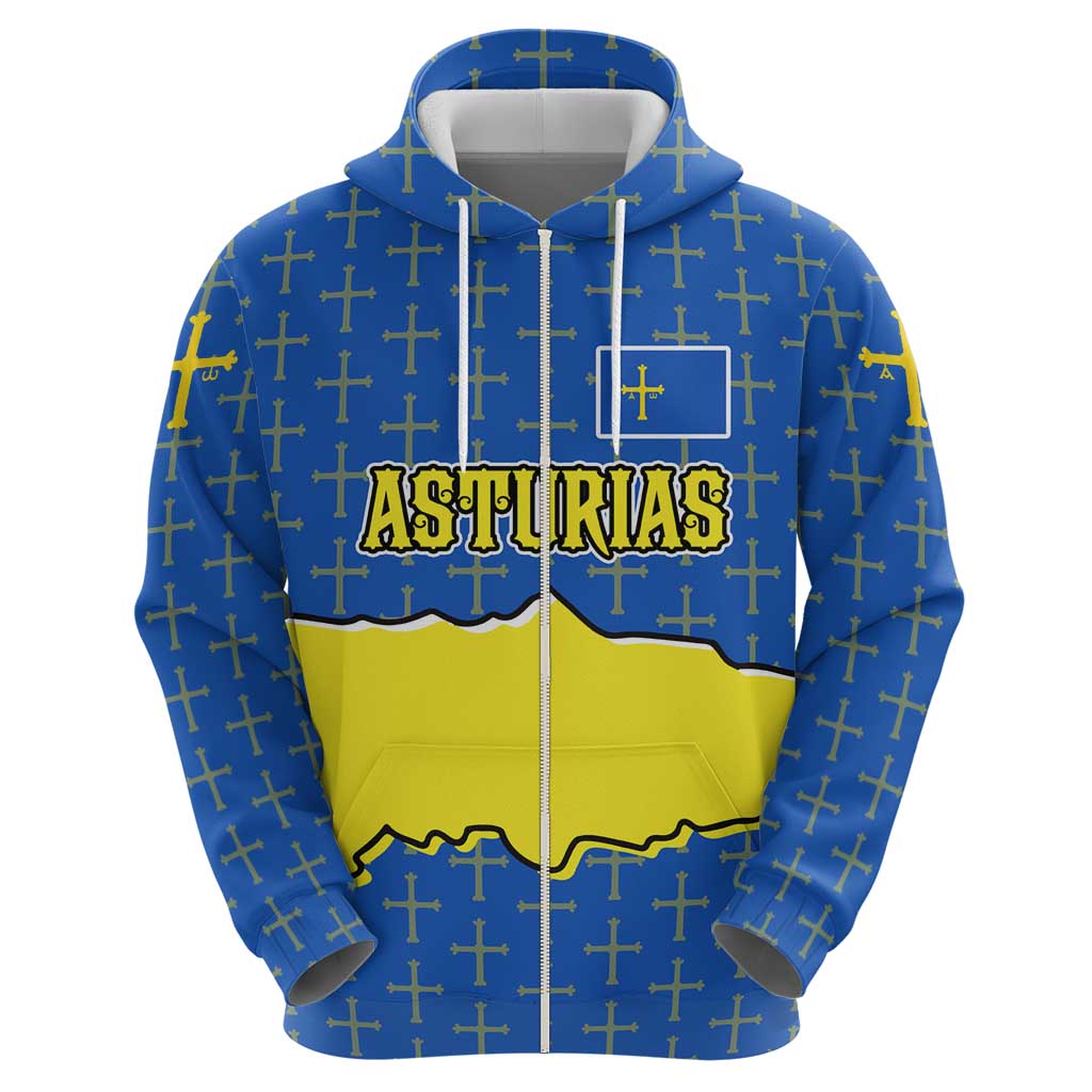 Asturias Flag Hoodie Autonomous Community of Spain TS04