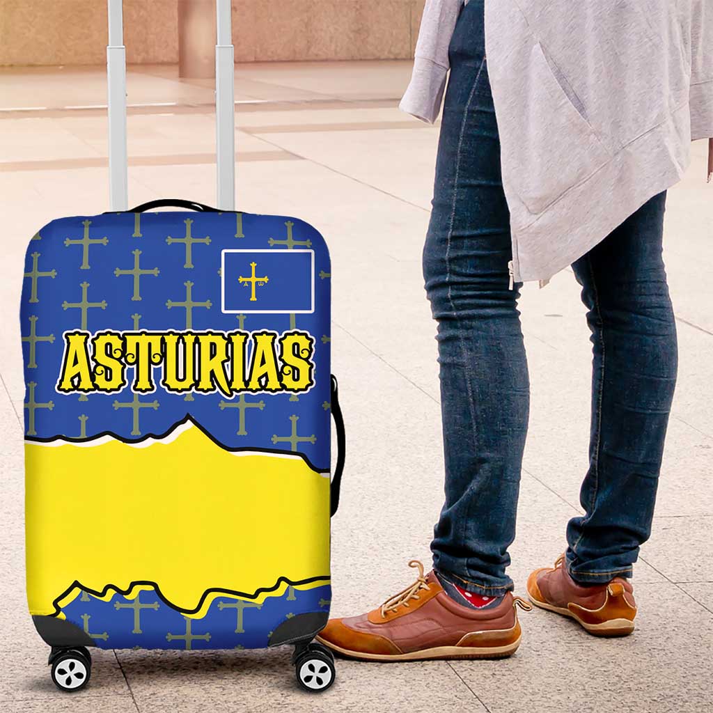 Asturias Flag Luggage Cover Autonomous Community of Spain TS04