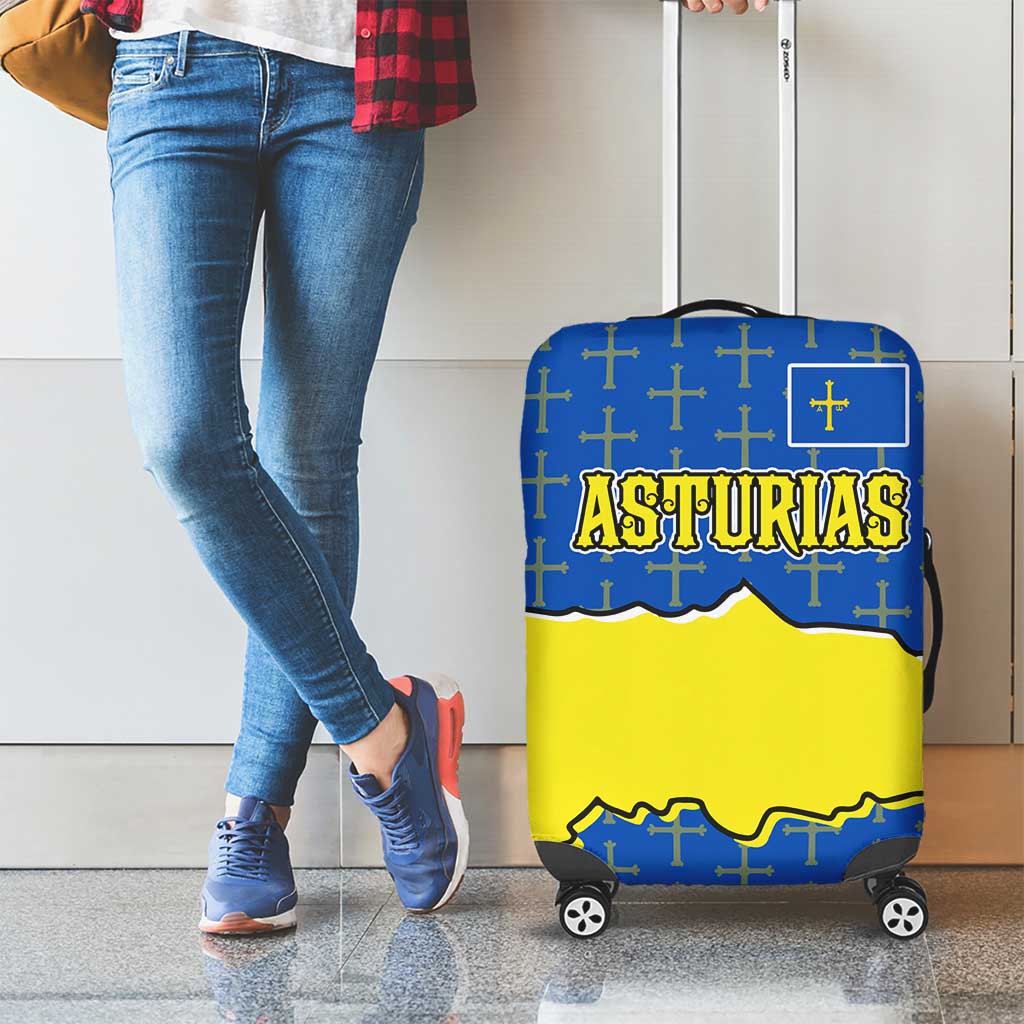 Asturias Flag Luggage Cover Autonomous Community of Spain TS04