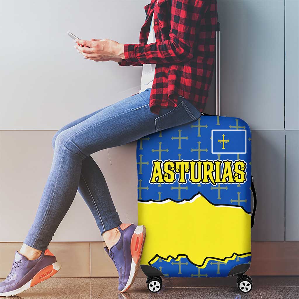 Asturias Flag Luggage Cover Autonomous Community of Spain TS04