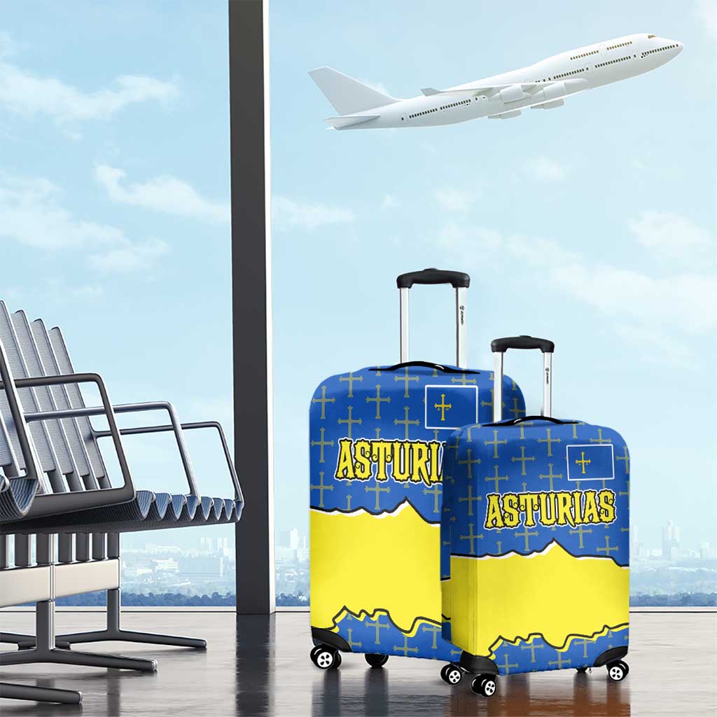 Asturias Flag Luggage Cover Autonomous Community of Spain TS04