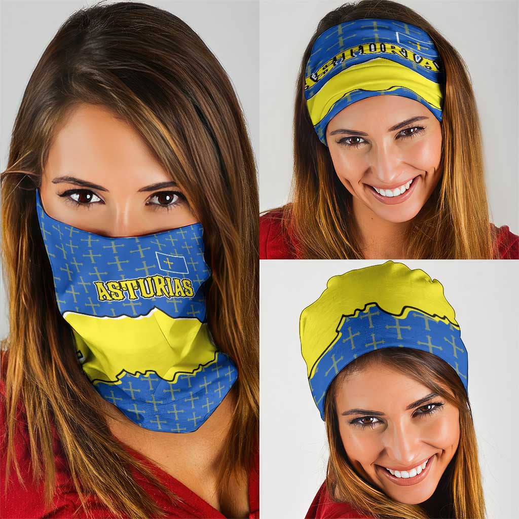 Asturias Flag Neck Gaiter Autonomous Community of Spain TS04