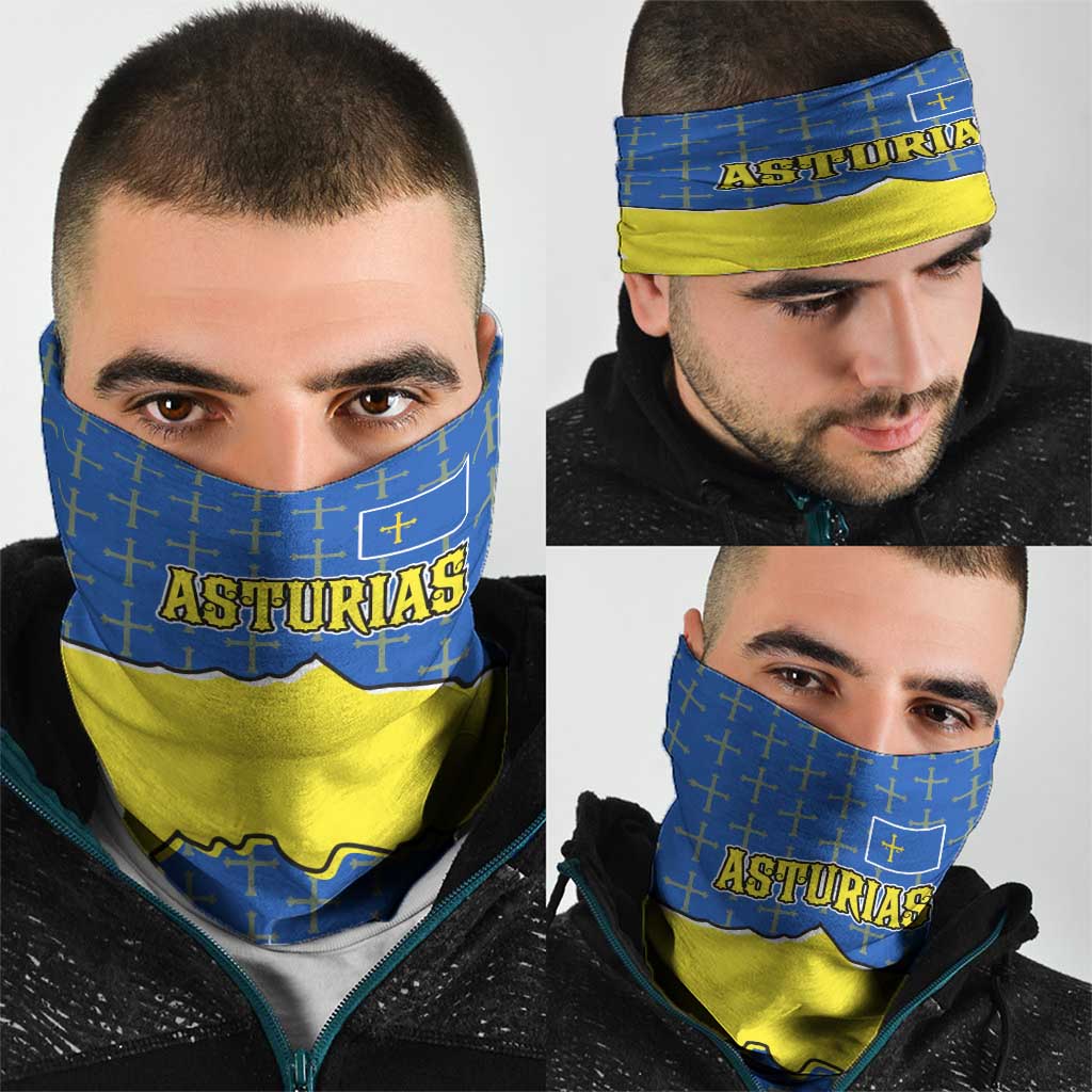 Asturias Flag Neck Gaiter Autonomous Community of Spain TS04