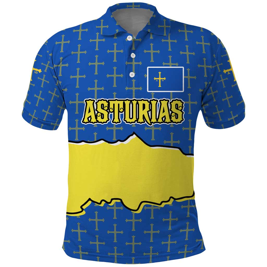 Asturias Flag Polo Shirt Autonomous Community of Spain TS04