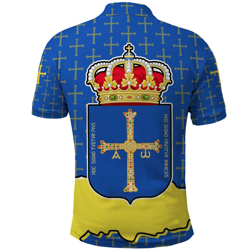 Asturias Flag Polo Shirt Autonomous Community of Spain TS04
