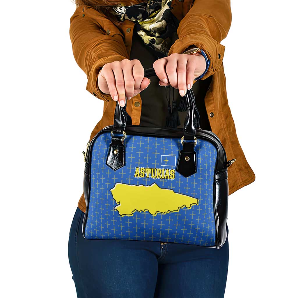 Asturias Flag Shoulder Handbag Autonomous Community of Spain TS04