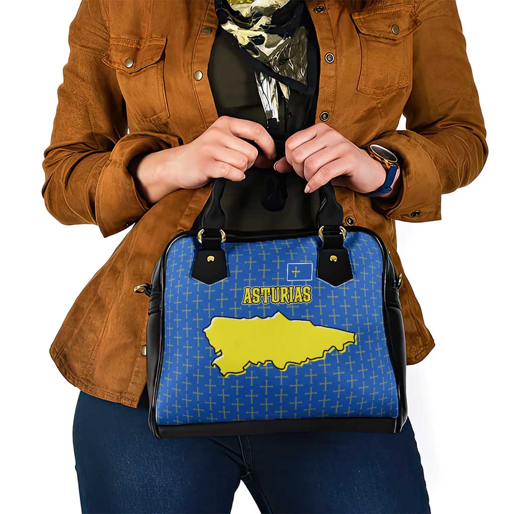 Asturias Flag Shoulder Handbag Autonomous Community of Spain TS04