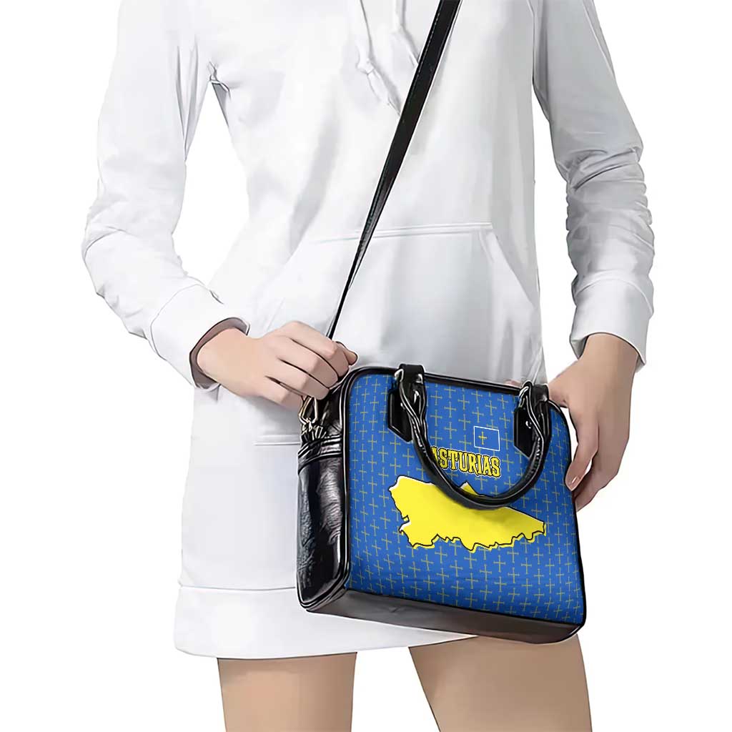 Asturias Flag Shoulder Handbag Autonomous Community of Spain TS04