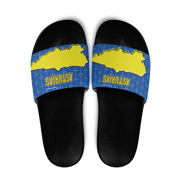 Asturias Flag Slide Sandals Autonomous Community of Spain TS04