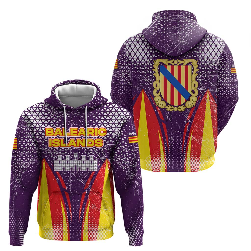 Balearic Islands Flag Hoodie Autonomous Community of Spain TS04