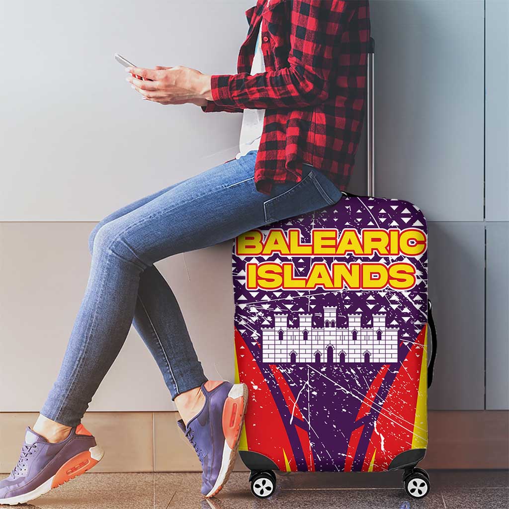Balearic Islands Flag Luggage Cover Autonomous Community of Spain TS04